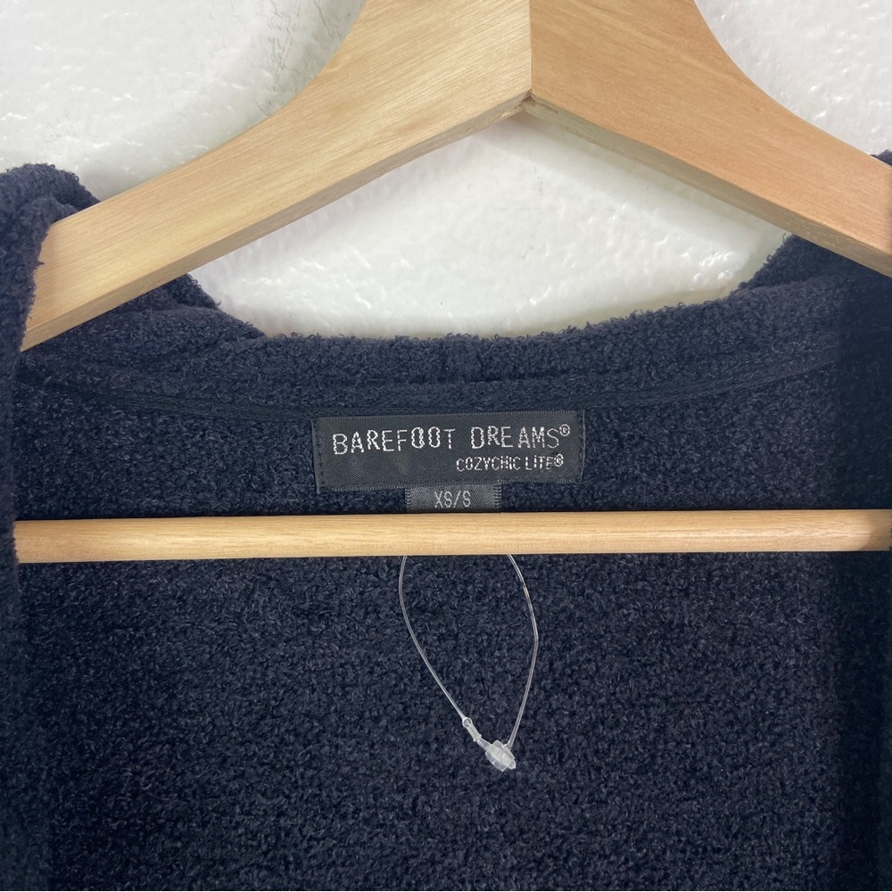 NWOT BAREFOOT DREAMS Cozychic Lite Coastal Hooded Cardigan - Picture 5 of 8
